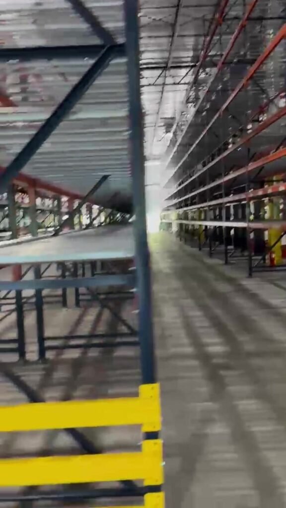 Pasillos de rack, trabajo terminado